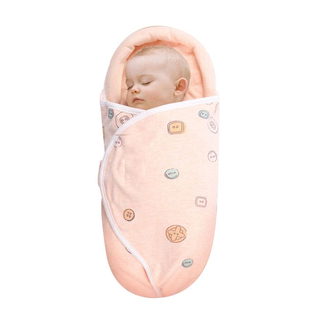 Organic Newborn Swaddle Blanket With Protection Ring