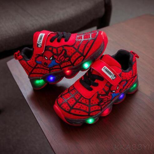 Baby & Toddler Spiderman Glowing Sneakers