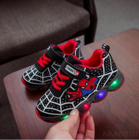 Baby & Toddler Spiderman Glowing Sneakers
