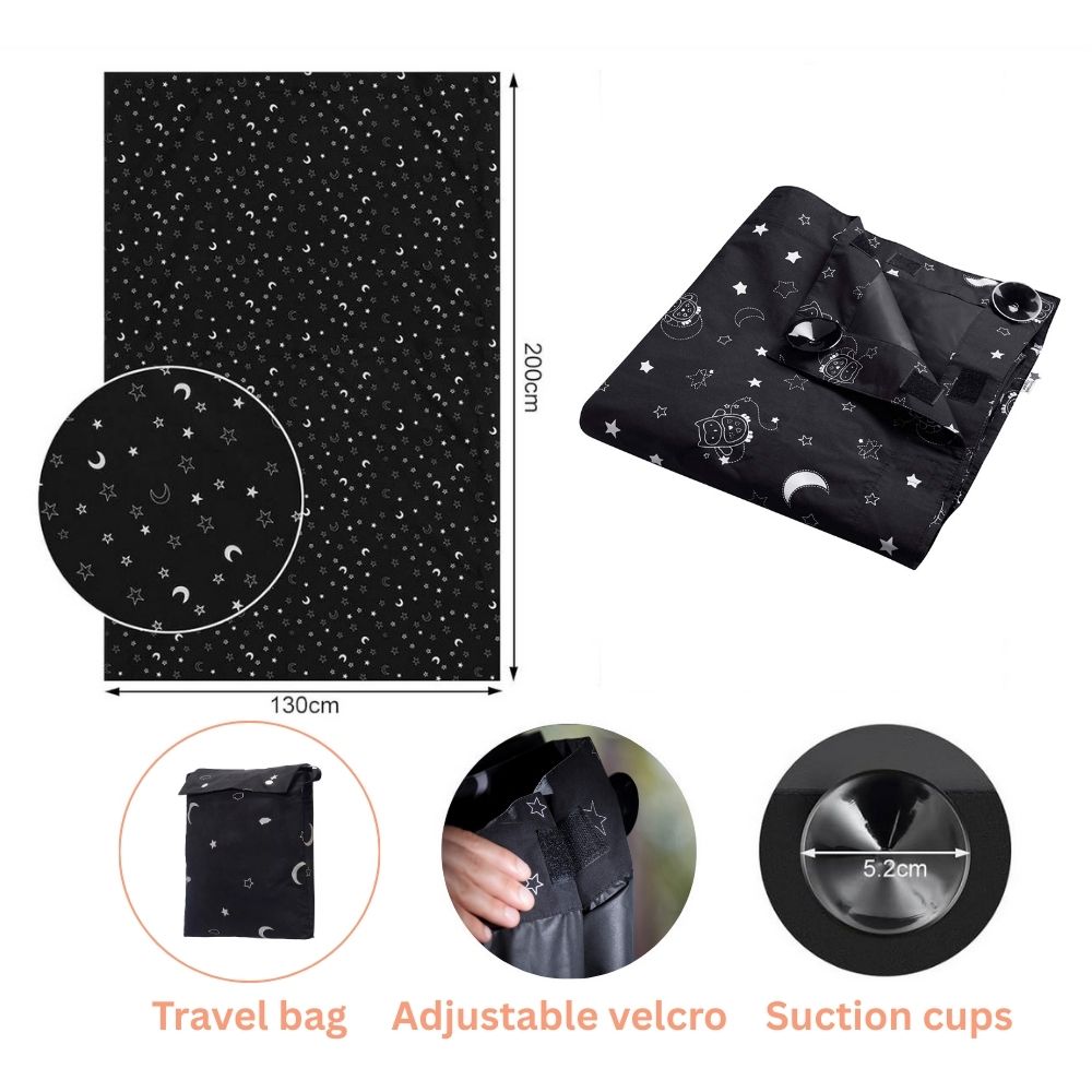 Portable Blackout Blind with Suction Cups
