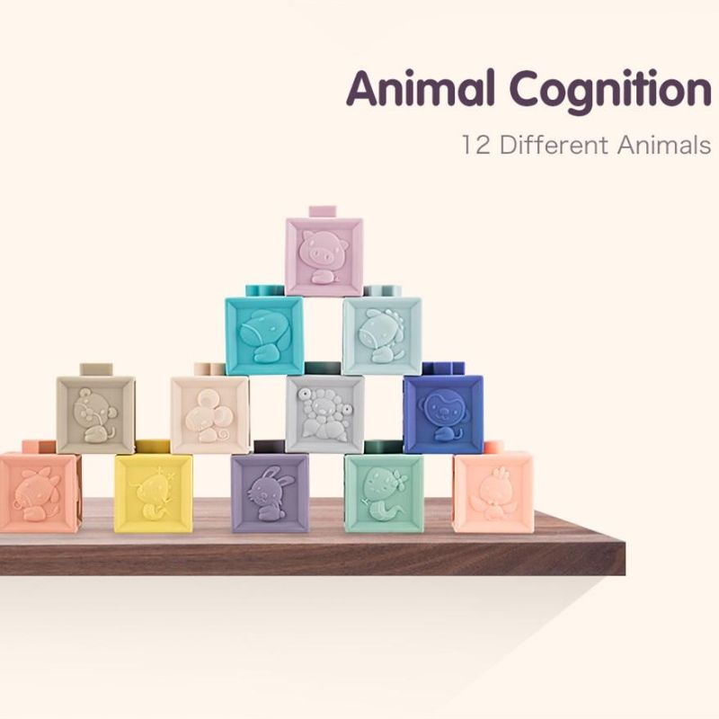 Soft Silicone 3D Learning Blocks (12pcs)