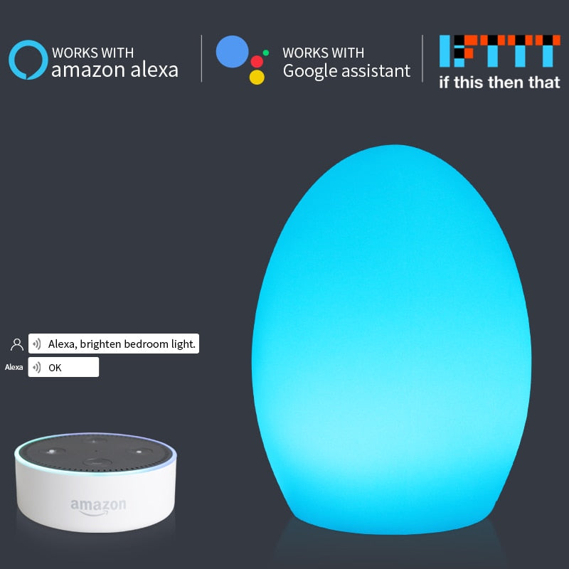 Smart Touch Night Light - Alexa Voice Control
